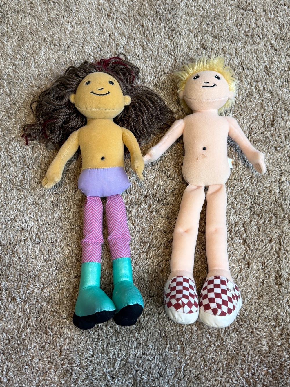 Groovy Girls Vintage 2003 Dolls Set of 2 Yvette Brandon NO CLOTHES Girl Boy
